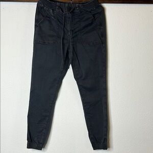 American Eagle Outfitters Black Joggers with Tapered Fit